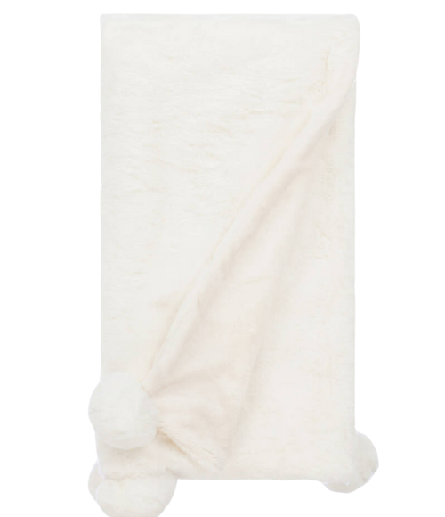 Fur Baby Blanket in Natural