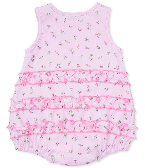 Garden Roses Pink Floppy Hat & Ruffle Bubble