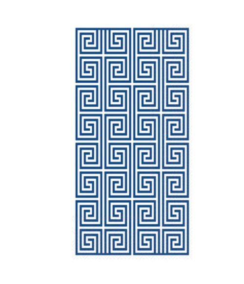 Blue & White Geometric Guest Napkins Blue & White Geometric Guest Napkins