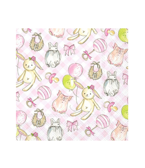Baby Girl Cocktail Napkins