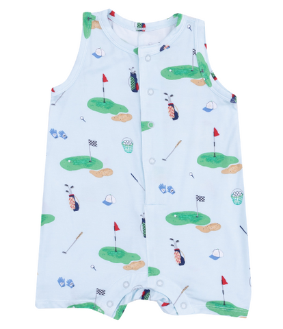 Golf Things Blue Romper