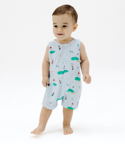 Golf Things Blue Romper