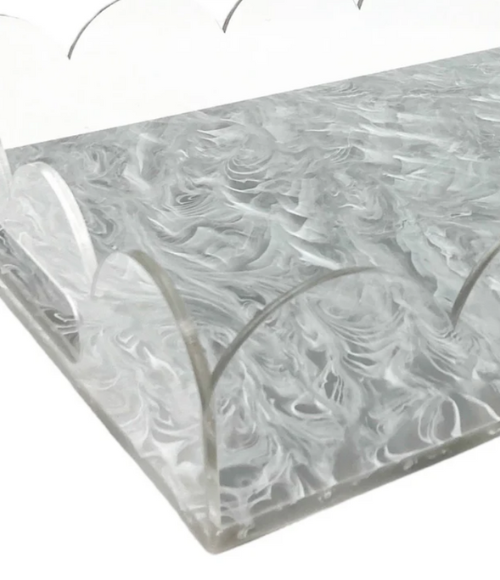 Scalloped Acrylic Trays