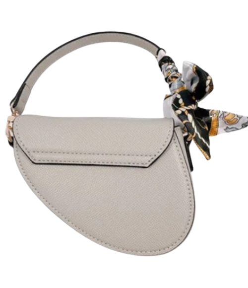 Grey Saddle Purse