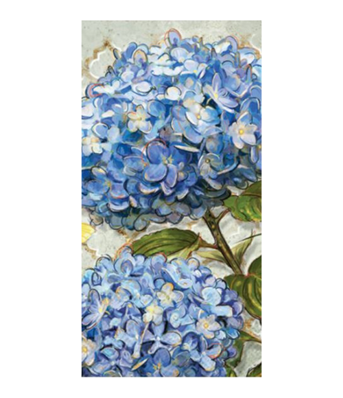 Blue Heirloom Flowers Guest Napkins