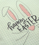 Happy Easter, Mint Gingham Tea Towel