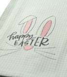 Happy Easter, Mint Gingham Tea Towel