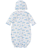 Kissy Blue Heavenly Hydrangeas Convertible Gown & Hat Set