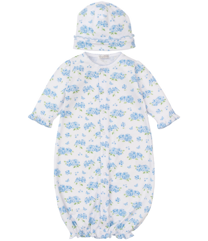 Kissy Blue Heavenly Hydrangeas Convertible Gown & Hat Set