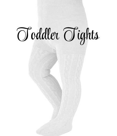 Heavyweight Cable Knit Girls Tights