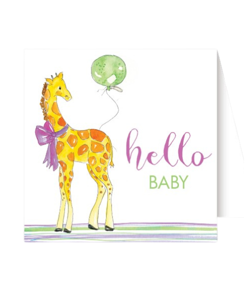 Hello Baby Giraffe Enclosure Card Hello Baby Giraffe Enclosure Card