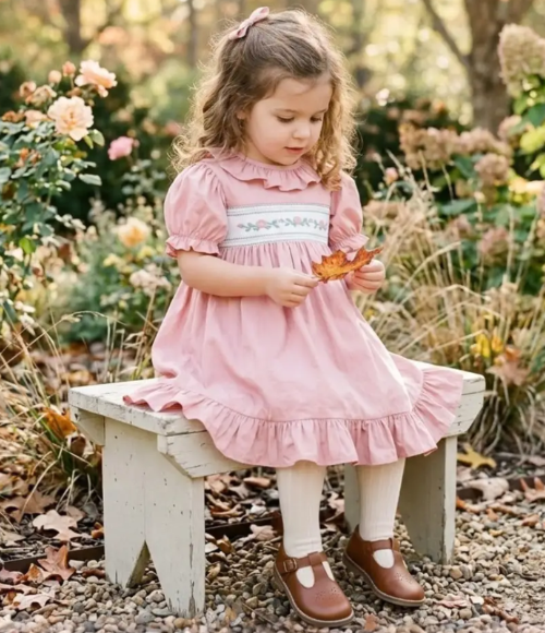 Heritage Rose Smocked Dress
