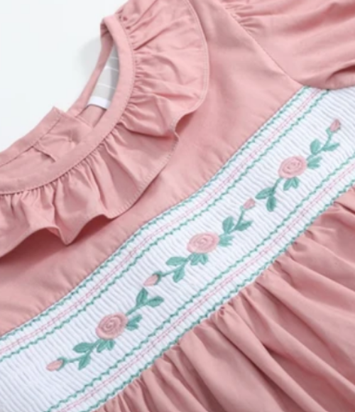 Heritage Rose Smocked Dress