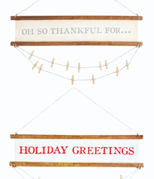 Thanksgiving & Christmas Photo Hanger Thanksgiving & Christmas Photo Hanger