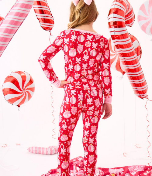 Red Holly Ornament LS Pajamas