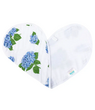 Hydrangeas Organic Burp Cloth, Bib & Blanket