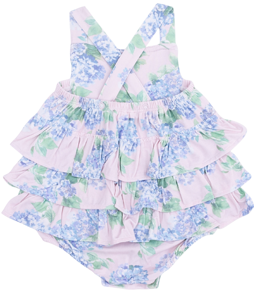 Hydrangeas Ruffle Sunsuit