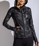 Plus Defined Camouflage Chintz Jacket