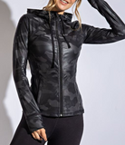 Plus Defined Camouflage Chintz Jacket