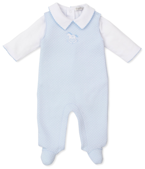 Kissy Rocking Horse Blue Jacquard Set