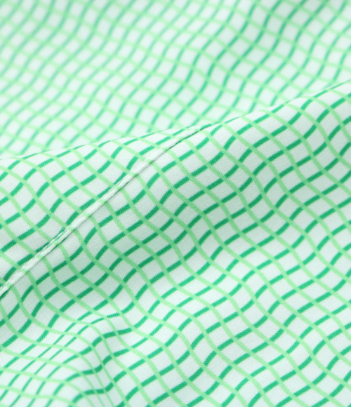 BQ Boys Jade Check Guayabera Shirt