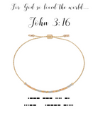 John 3:16 Morse Code Bracelet