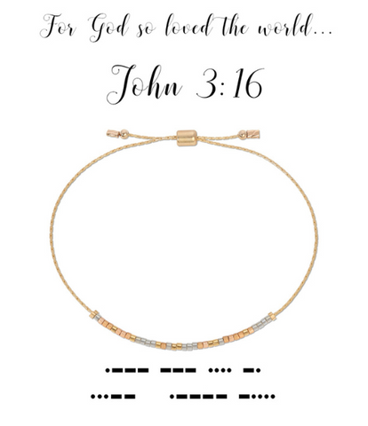 John 3:16 Morse Code Bracelet