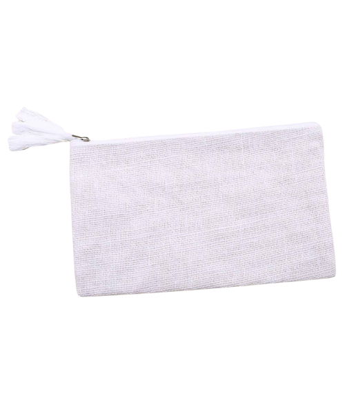 Jute Zipper Pouch - multiple colors
