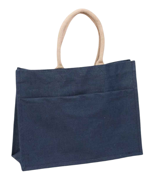 Jute Pocket Tote - multiple colors