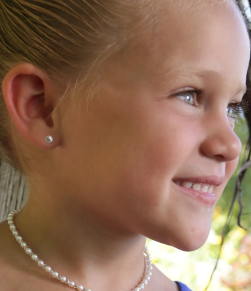 Freshwater Pearl Earrings for Baby & Girls