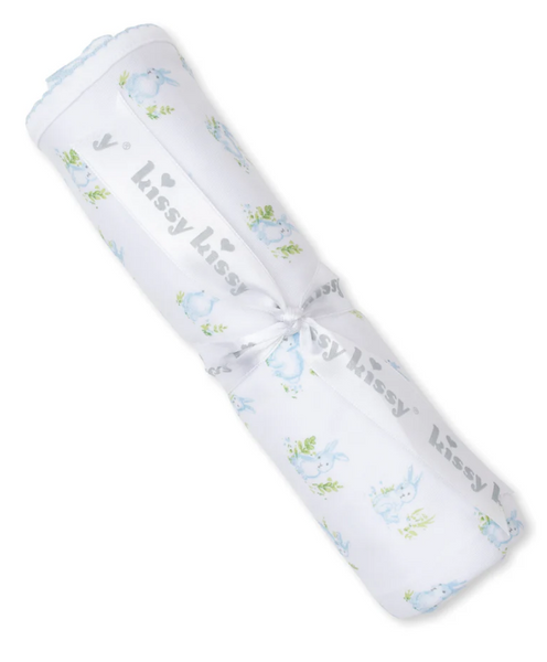 Kissy Blue Cottontail Hollows Blanket
