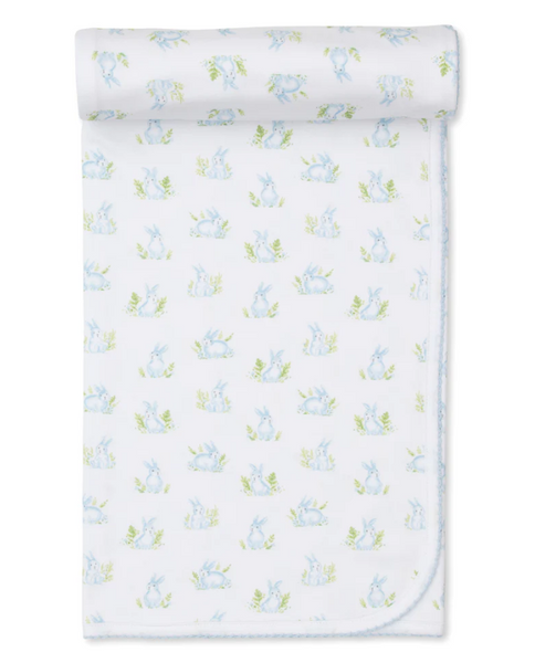 Kissy Blue Cottontail Hollows Blanket