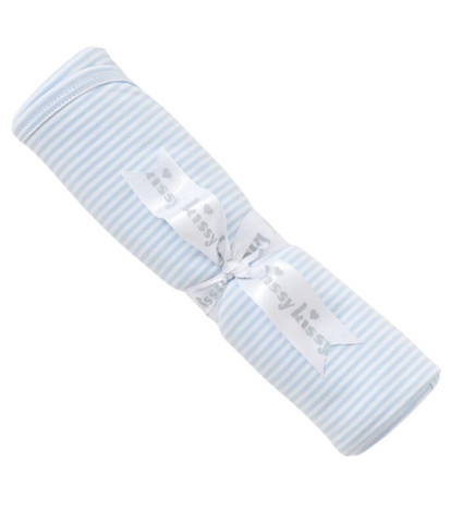 Kissy Blue Stripes Convertible Gown & Hat Set