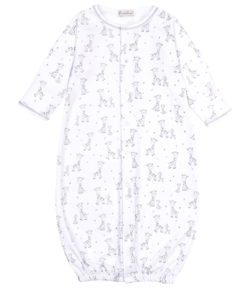 Kissy Just Giraffes Silver Converter Gown Set