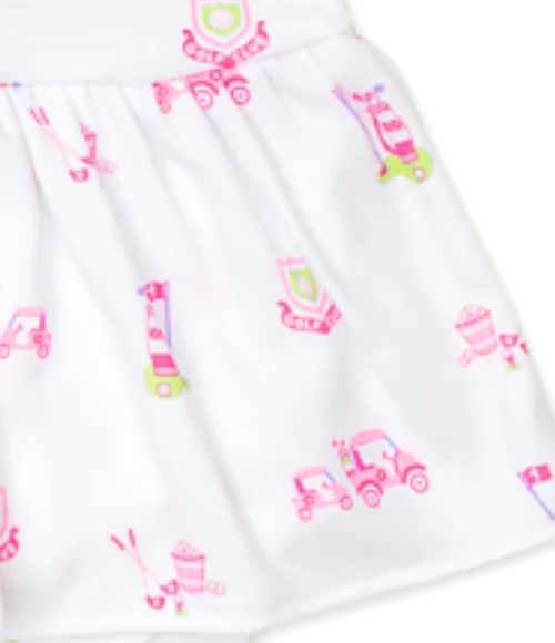 Kissy Pink Hole in One Skirted Dress