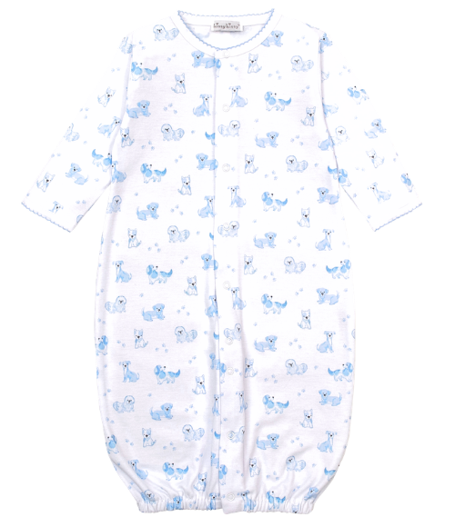 Kissy Puppy Paws Blue Converter Gown Set