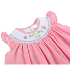 Birthday Girl Smocked Bishop Dress