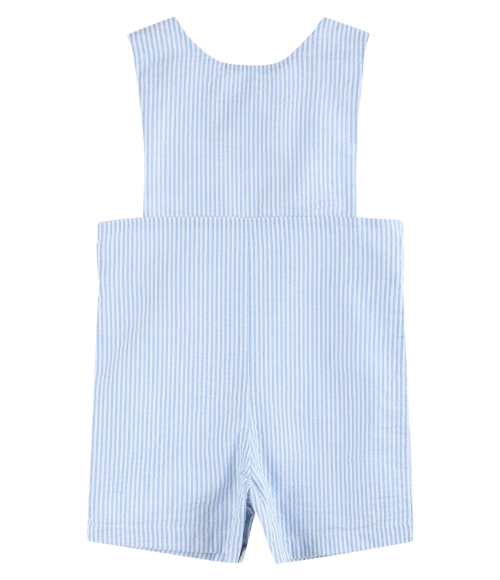 Seersucker Lil Brother Smocked Romper