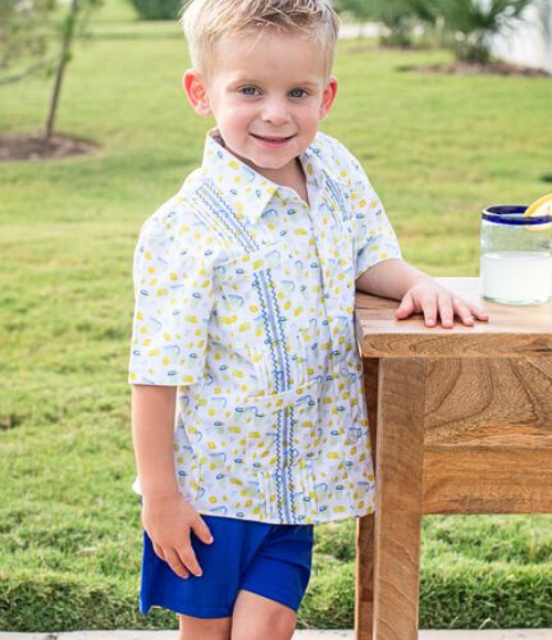 BQ Lemonade Guayabera Shirt