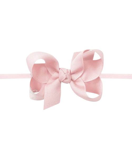 1/4" Headband w/Light Pink Grosgrain Bow