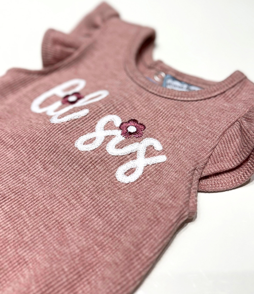 Lil Sis Flutter Sleeve Bubble