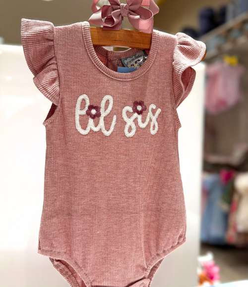 Lil Sis Flutter Sleeve Bubble