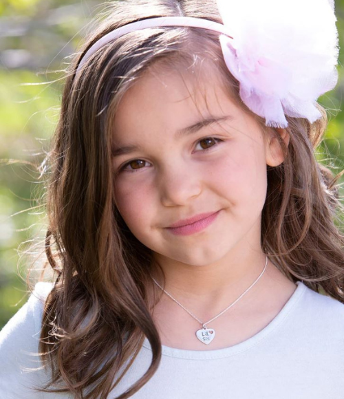 Little Sis Heart Charm Necklace