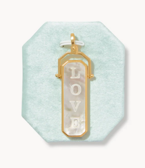 Love Yourself Mother of Pearl Charm Love Yourself Mother of Pearl Charm