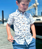 Maui Ship Printed Button Down