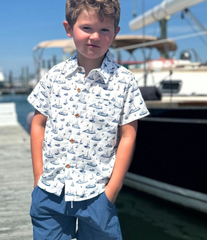 Timothy Navy Pique Shorts
