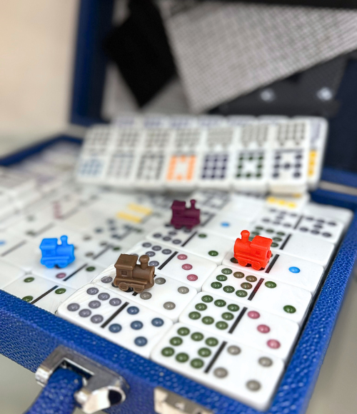 Mexican Train Dominoes Set