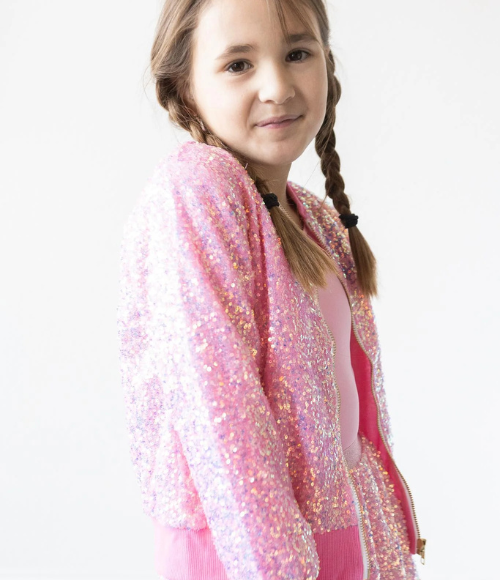 Bubble Gum Pink Sequin Jackets Bubble Gum Pink Sequin Jackets