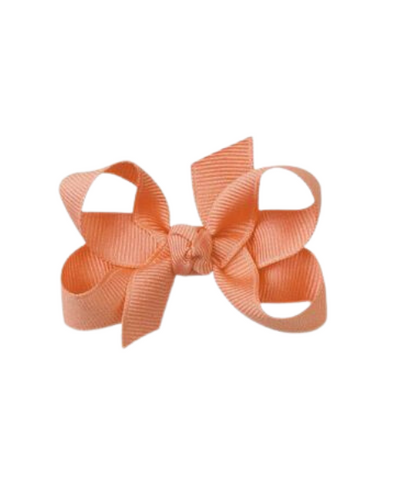 Apricot Grosgrain Bow