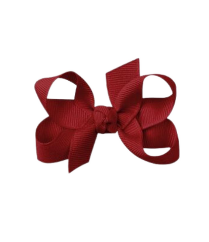 Cranberry Grosgrain Bow